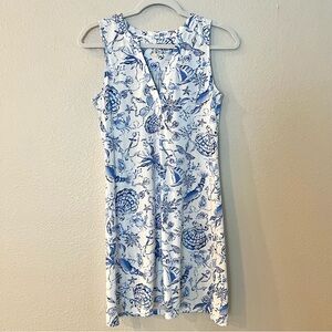 Lilly Pulitzer NWOT Dev Dress Resort White Barefoot Beachcomber 100% Pima Cotton